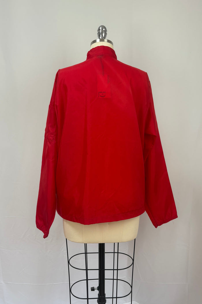 Golfast 1970s Red 'Miller High Life' patch team jacket