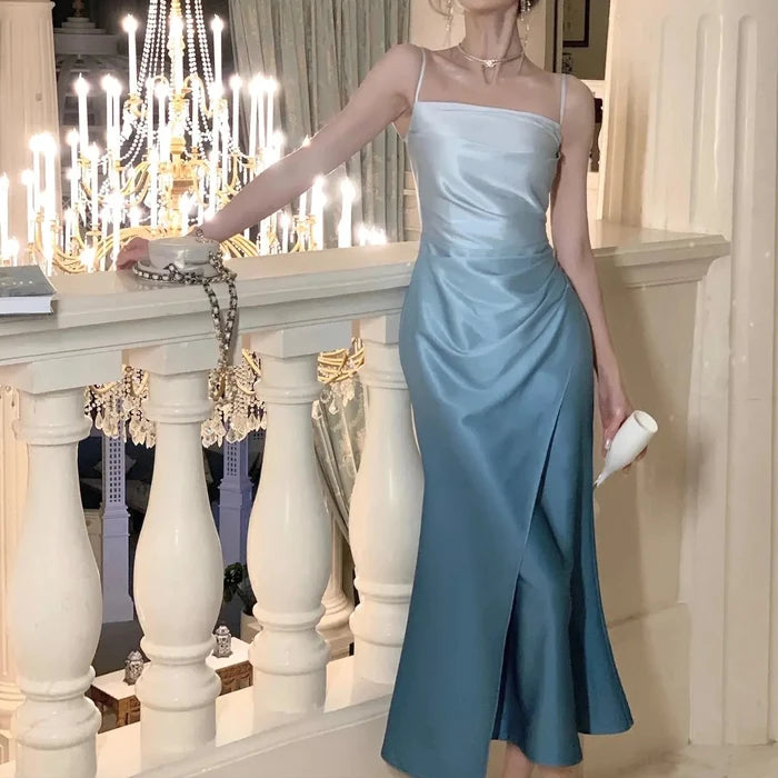 Sweet Gradient Long Dress fashionnsio