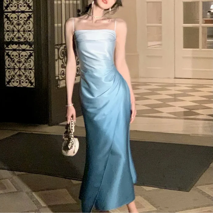 Sweet Gradient Long Dress fashionnsio