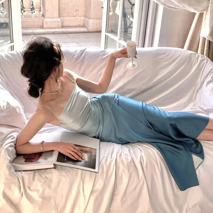 Sweet Gradient Long Dress fashionnsio