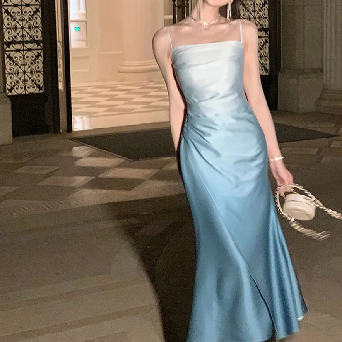 Sweet Gradient Long Dress fashionnsio
