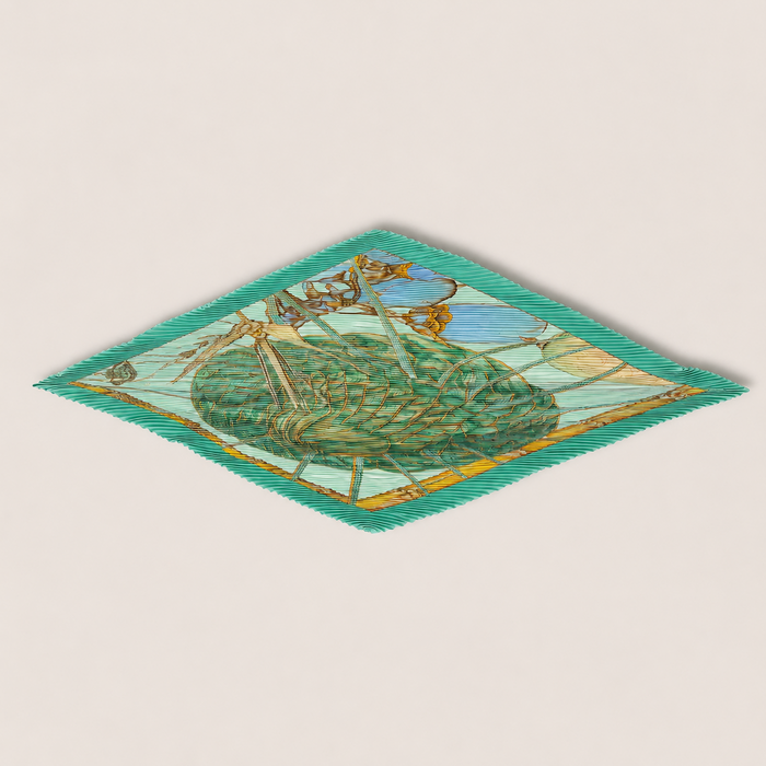 Green Hermes Psisse Scarf