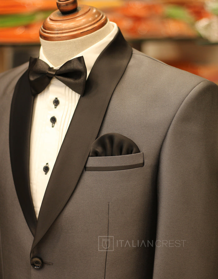 Grey 2-Piece Tuxedo Suit