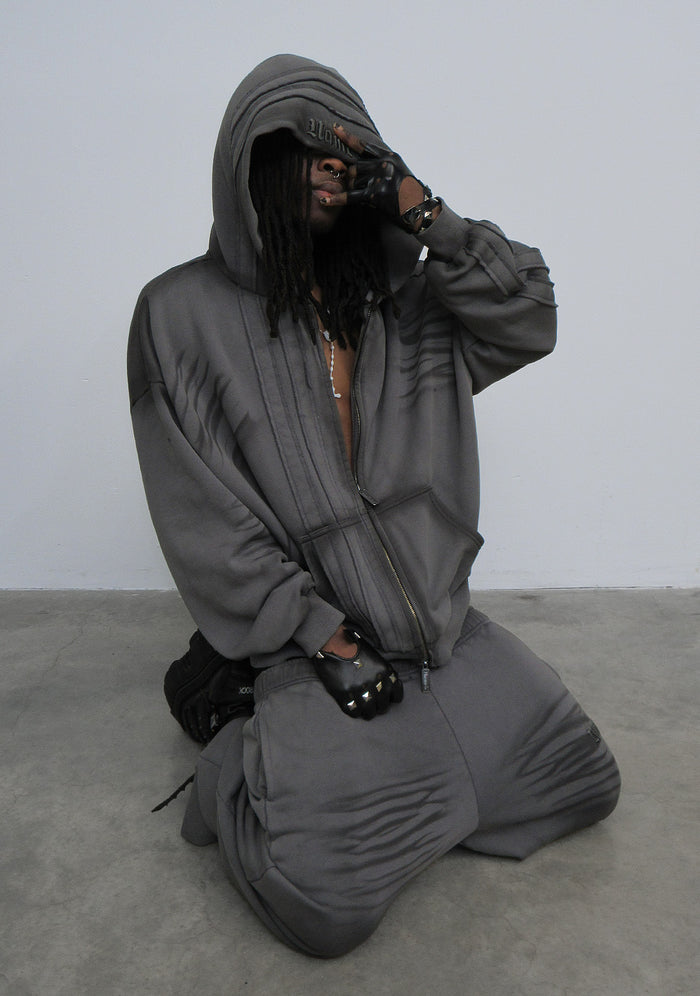 GRIME OVERSIZED SWEATPANTS WASHED SLATE