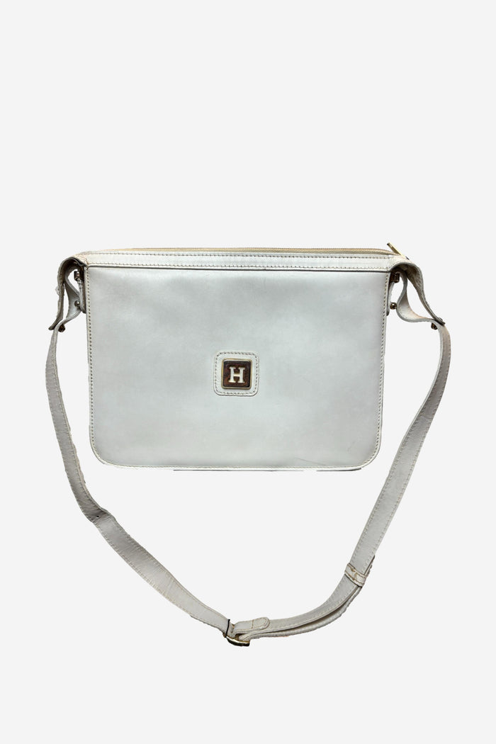 'H' White Crossbody Bag image 0