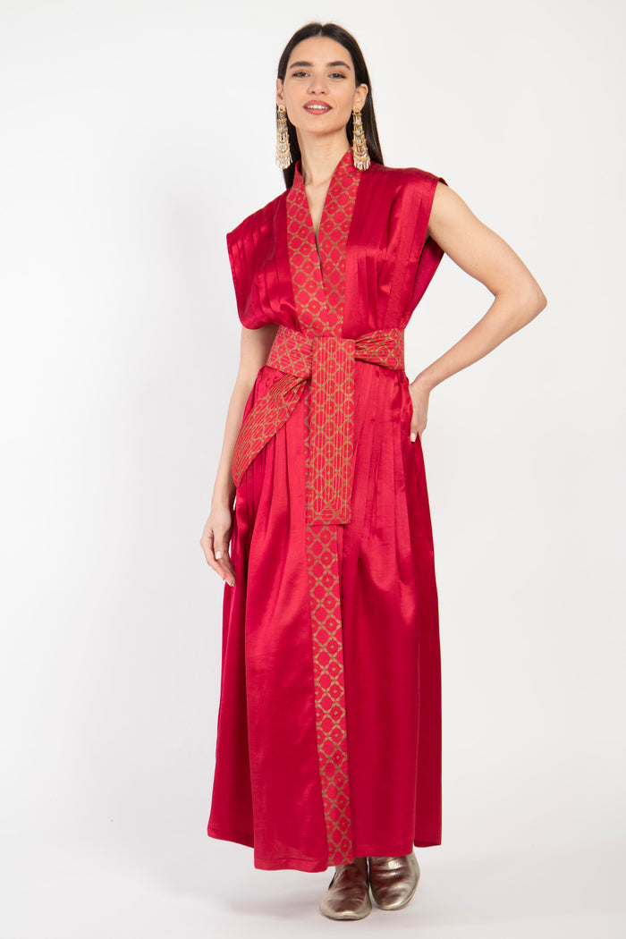 Hala Silk Red Dress