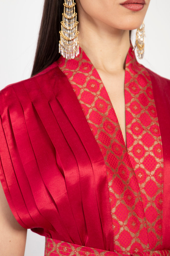 Hala Silk Red Dress