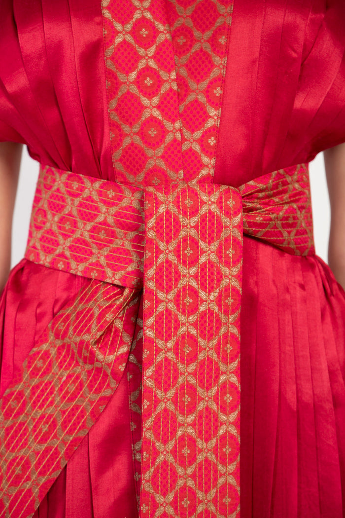 Hala Silk Red Dress