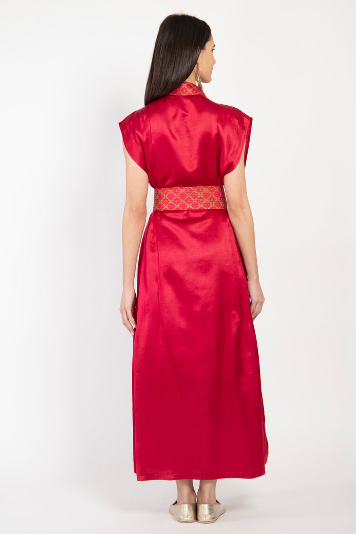Hala Silk Red Dress