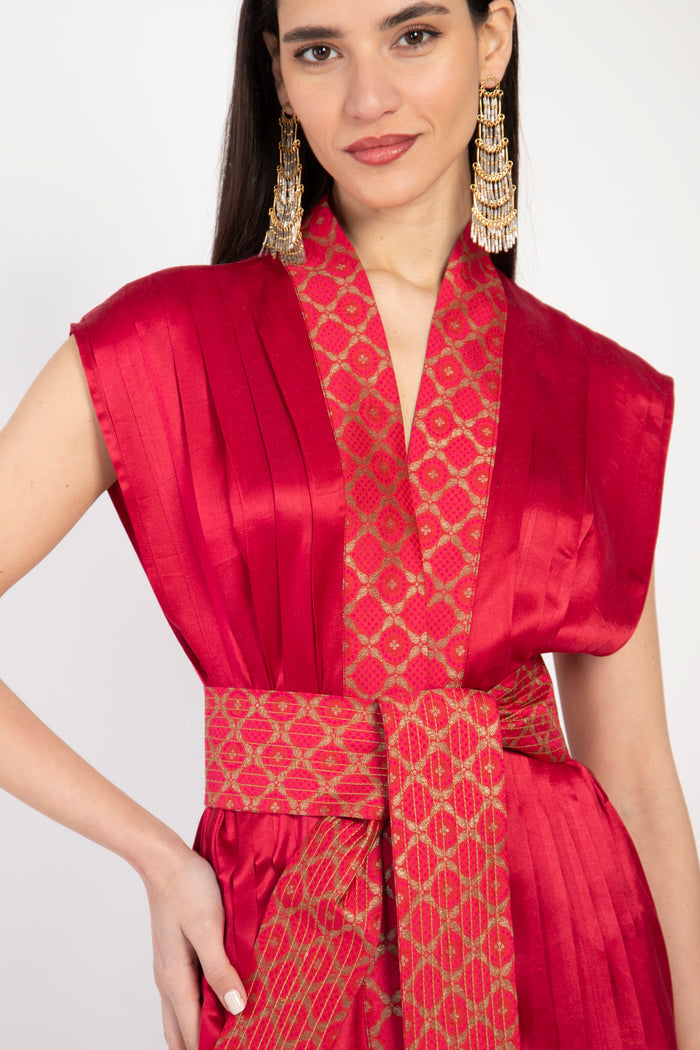 Hala Silk Red Dress