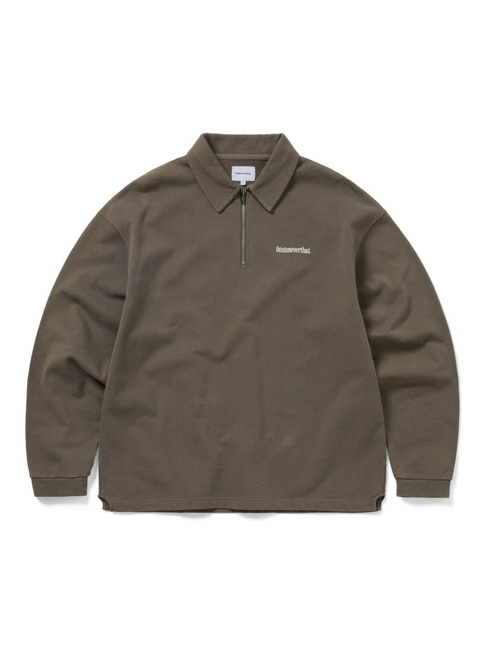 Half Zip Polo Sweatshirt