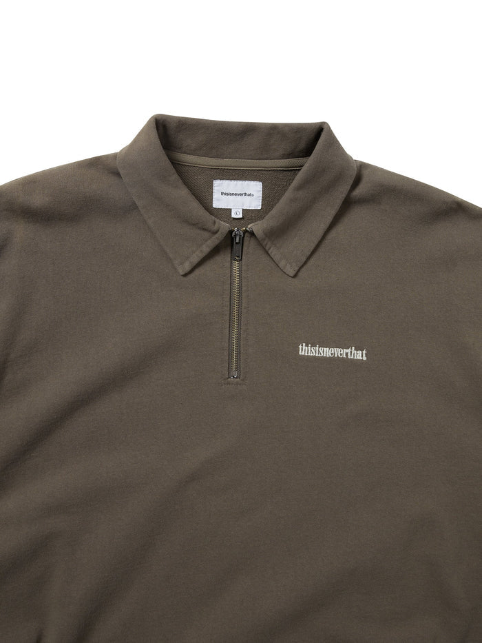 Half Zip Polo Sweatshirt