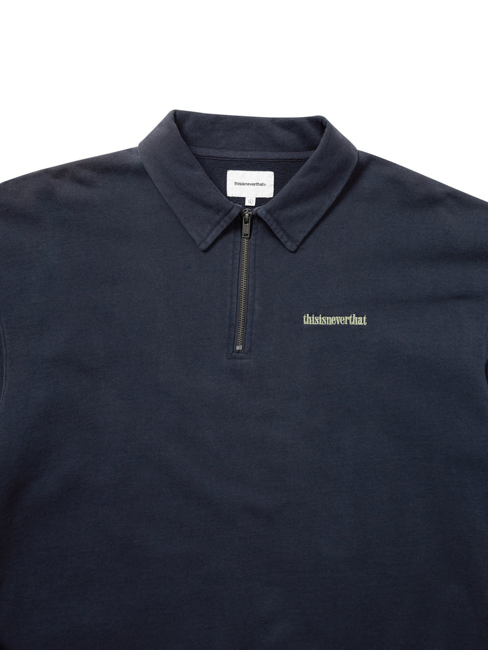 Half Zip Polo Sweatshirt