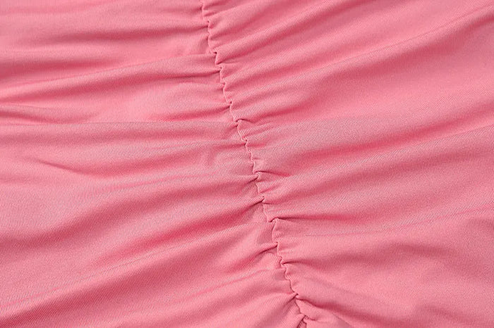 Draped Pleated Mini Dress fashionnsio