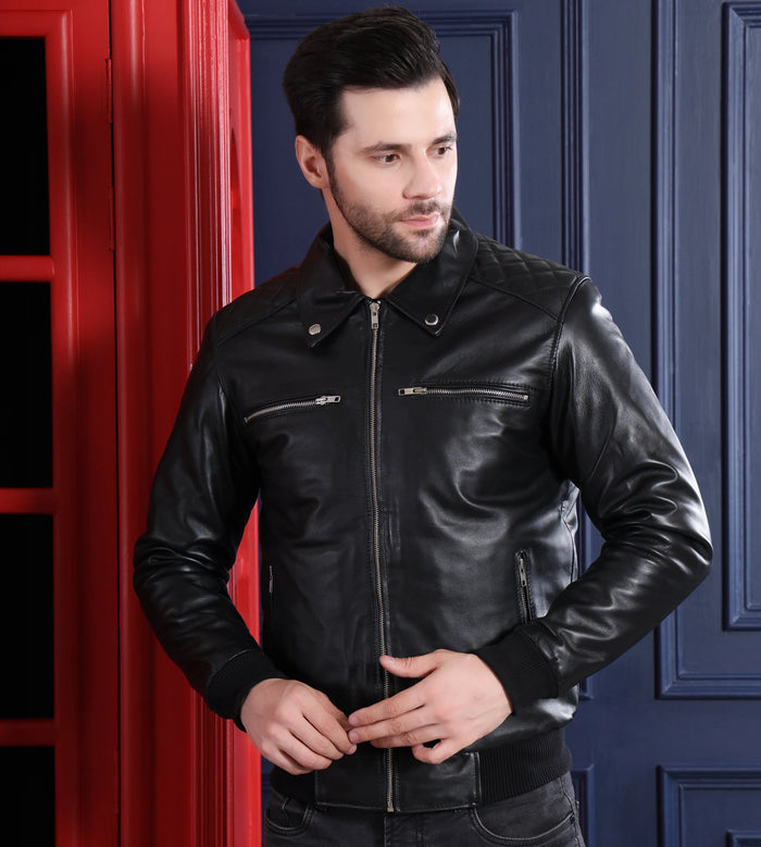 Hawk Jacket Black - Nappa Leather