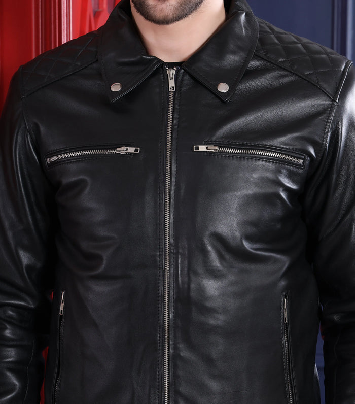 Hawk Jacket Black - Nappa Leather
