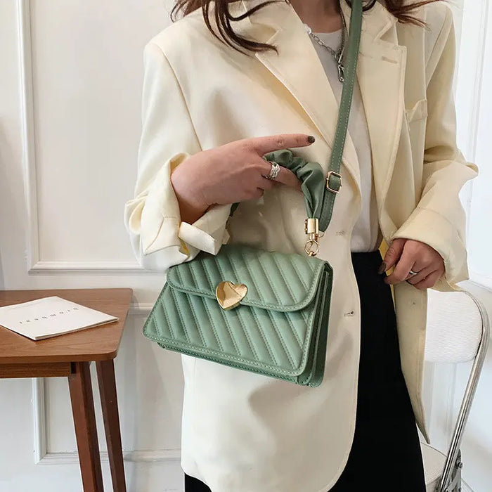 Stripes Heart Handbags/Sling Bags fashionnsio