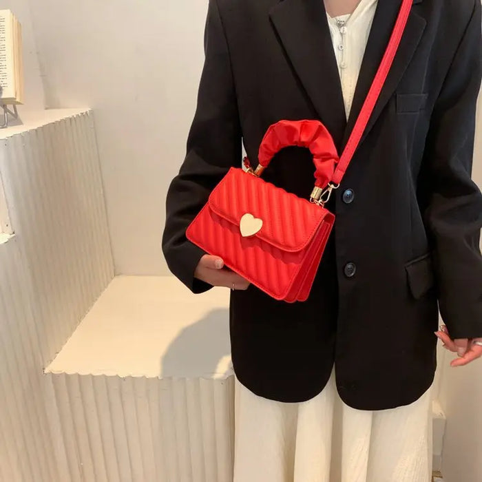 Stripes Heart Handbags/Sling Bags fashionnsio