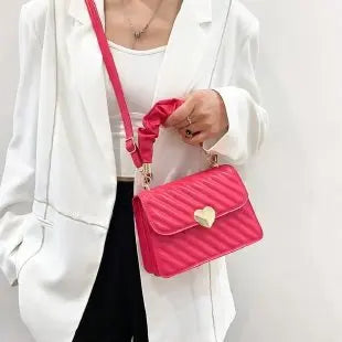 Stripes Heart Handbags/Sling Bags fashionnsio