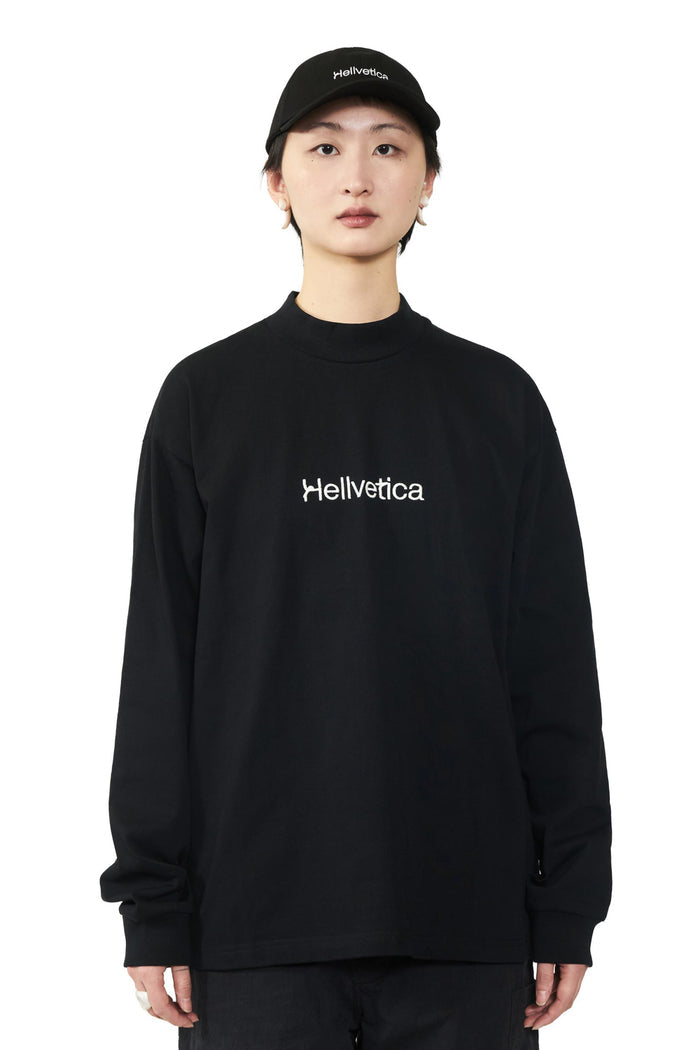 Hellvetica Black Cotton Long-sleeve / samepaper