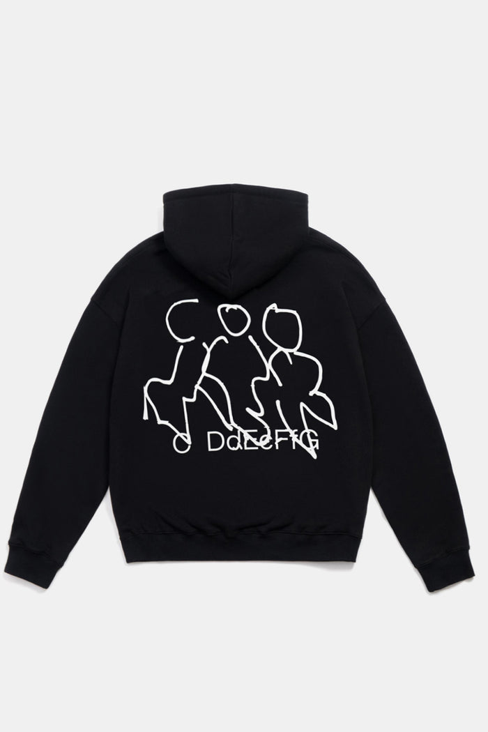 Hellvetica Hoodie Black / samepaper