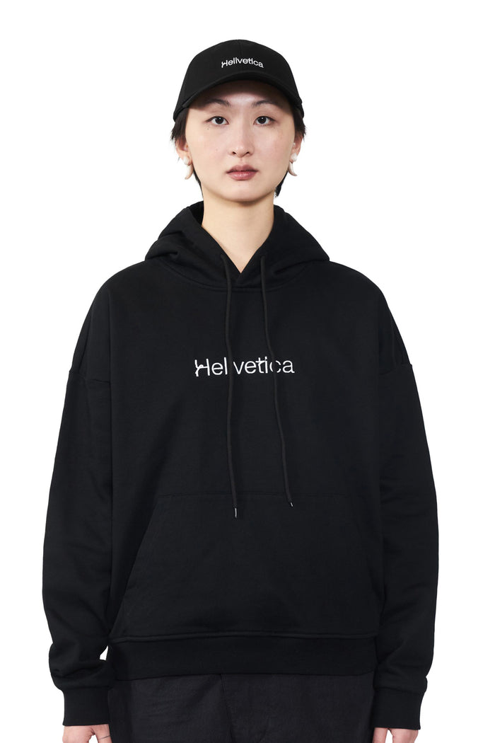 Hellvetica Hoodie Black / samepaper