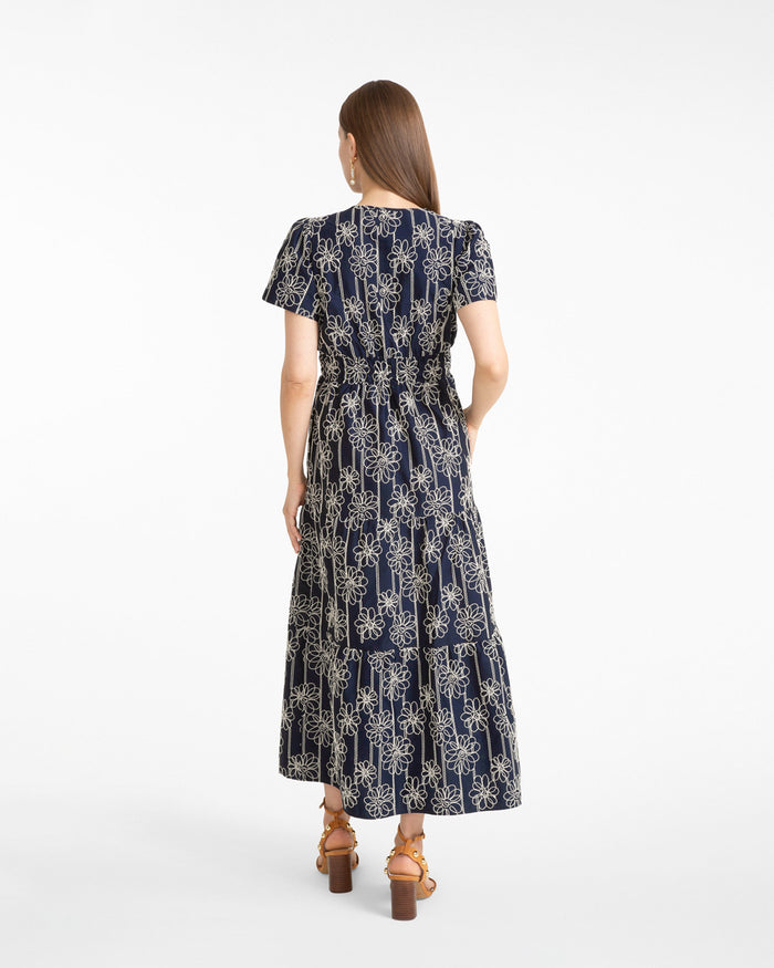 Hollie Midi Dress in Embroidery