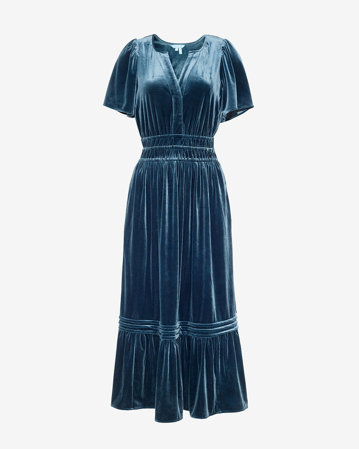 Hollie Midi Dress in Evergreen