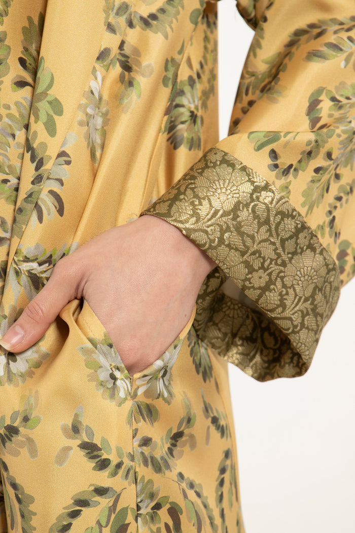 Husna Silk Printed Dress