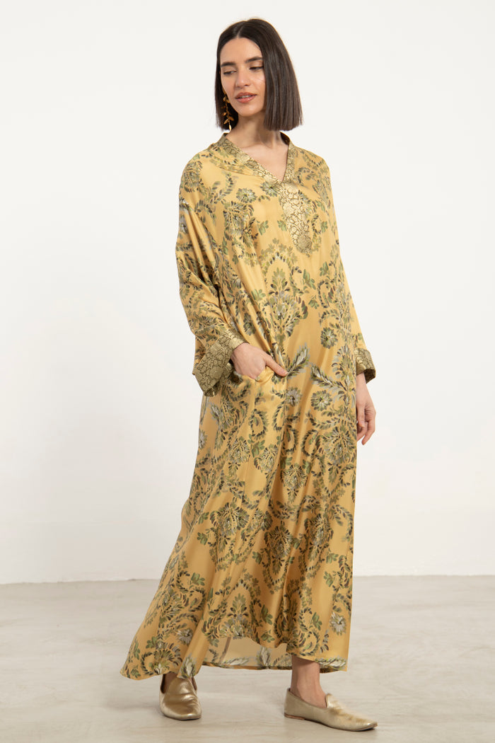 Husna Silk Printed Dress