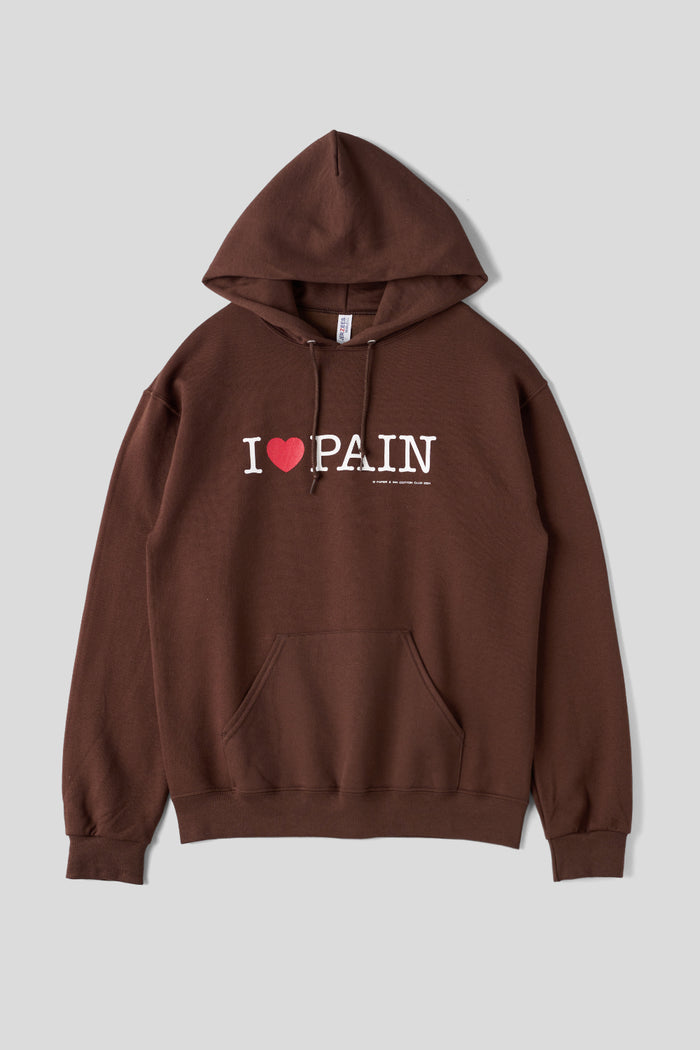 I ♡ PAIN Hoodie Brown / Paper &amp; Ink Cotton Club