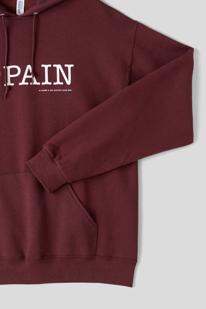 I ♡ PAIN Hoodie Burgundy / Paper &amp; Ink Cotton Club