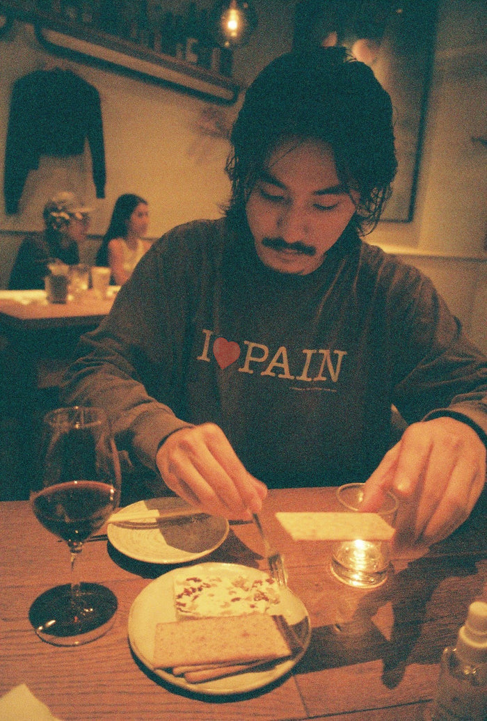 I ♡ PAIN Sun-faded Long Sleeve Tee