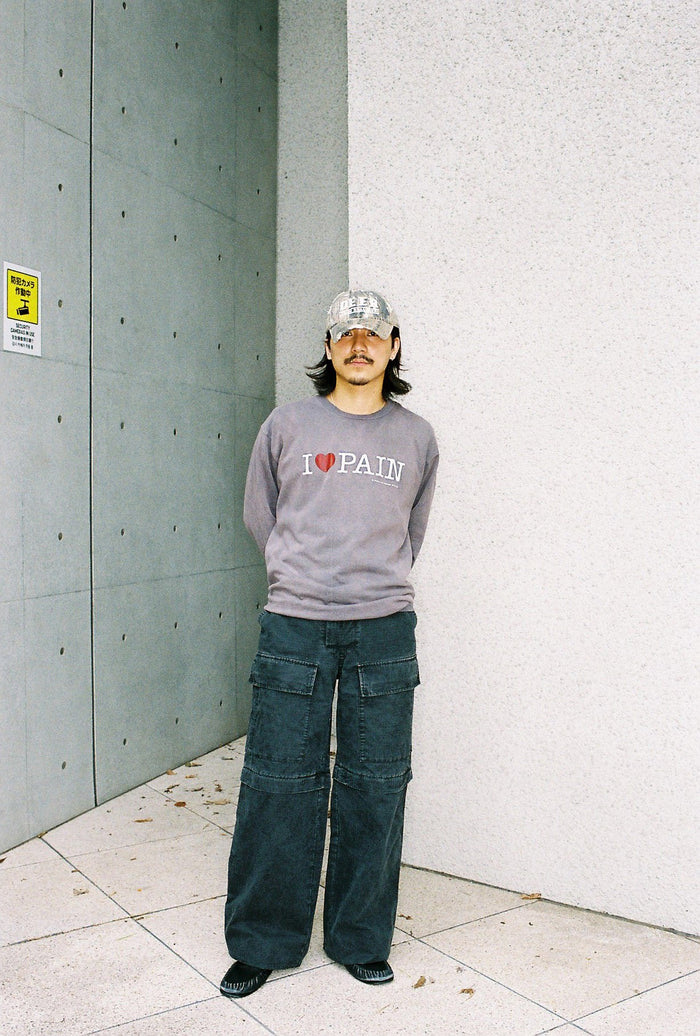 I ♡ PAIN Sun-faded Long Sleeve Tee