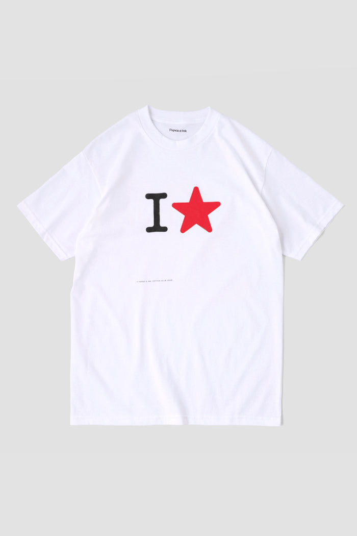 I ☆ Tee - Red / Paper &amp; Ink Cotton Club