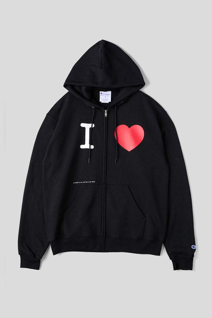 I ♡ Zip Hoodie / Paper &amp; Ink Cotton Club