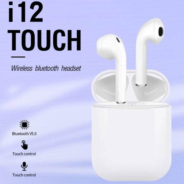 i12 True Wireless Touch Control Bluetooth 5.0 Earphones - Dubai Offers Today