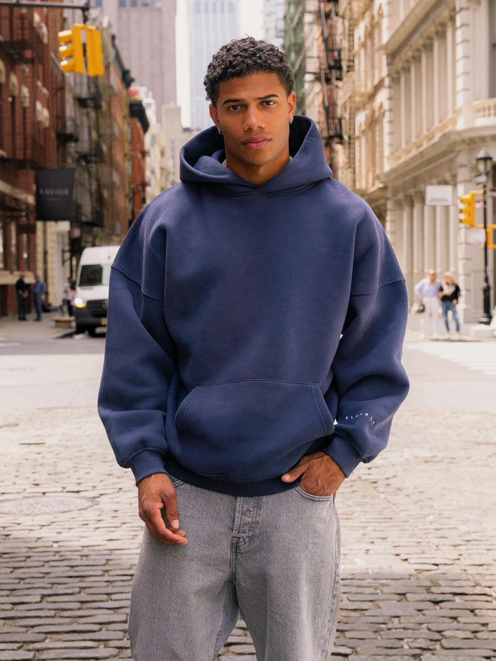 Idris Oversized Hoodie - True Navy