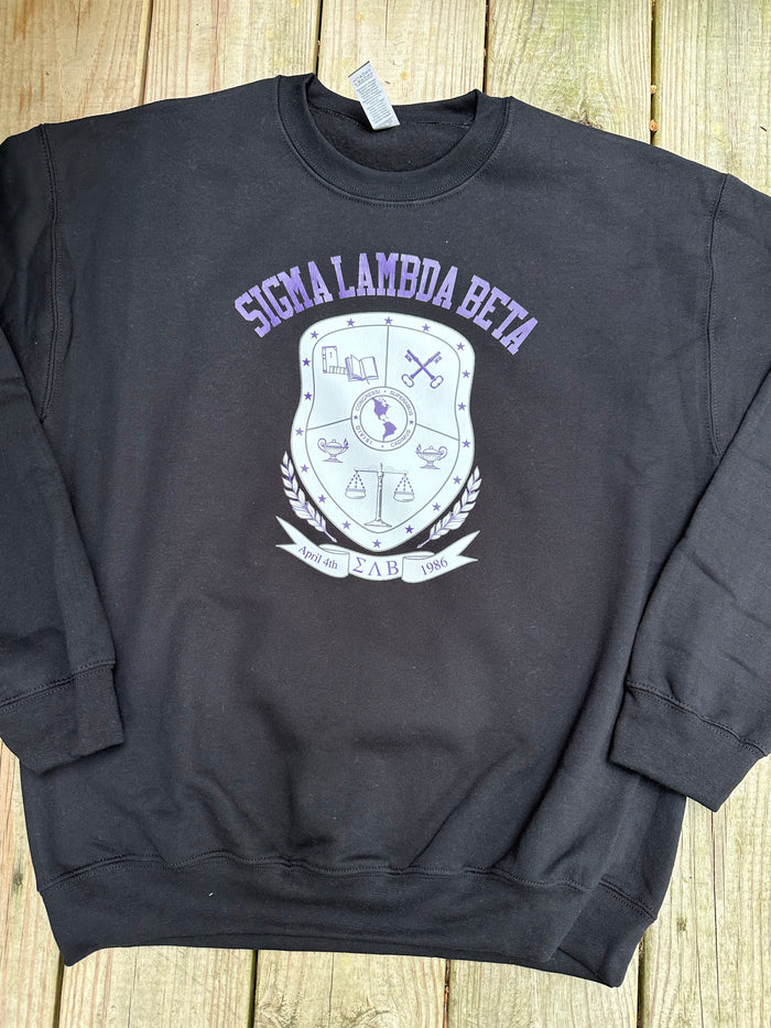 Retro Crest Sweatshirt - Music & MGC Greeks