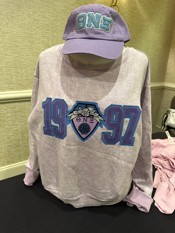 Theta Nu Xi - Stitch Founding Tie Dye Crop Sweatshirt (Limited Edition)