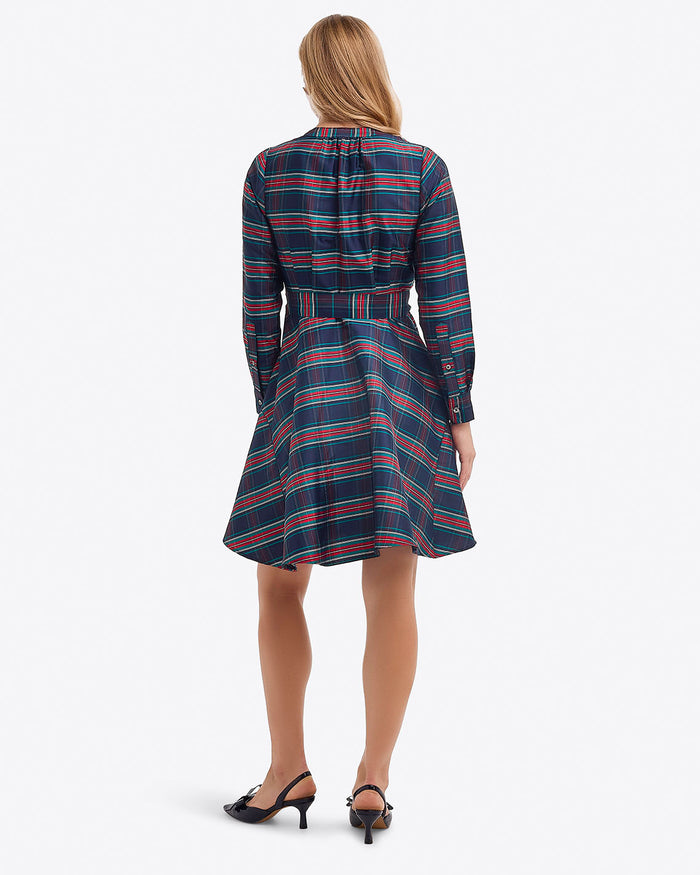 Imogen Mini Shirtdress in Taffeta