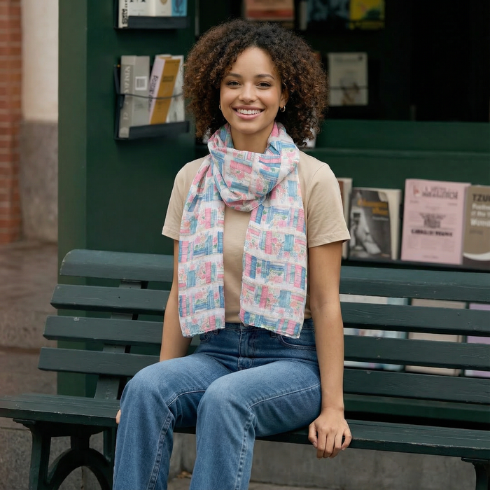 In the Good Books Scarf (50x180cm) - Exclusive Design