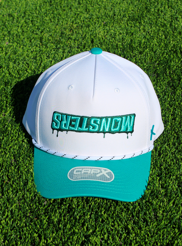 Inverted Monsters Logo Hat - White/Deepest Teal