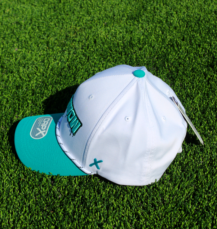 Inverted Monsters Logo Hat - White/Deepest Teal