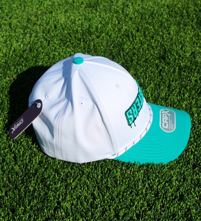 Inverted Monsters Logo Hat - White/Deepest Teal