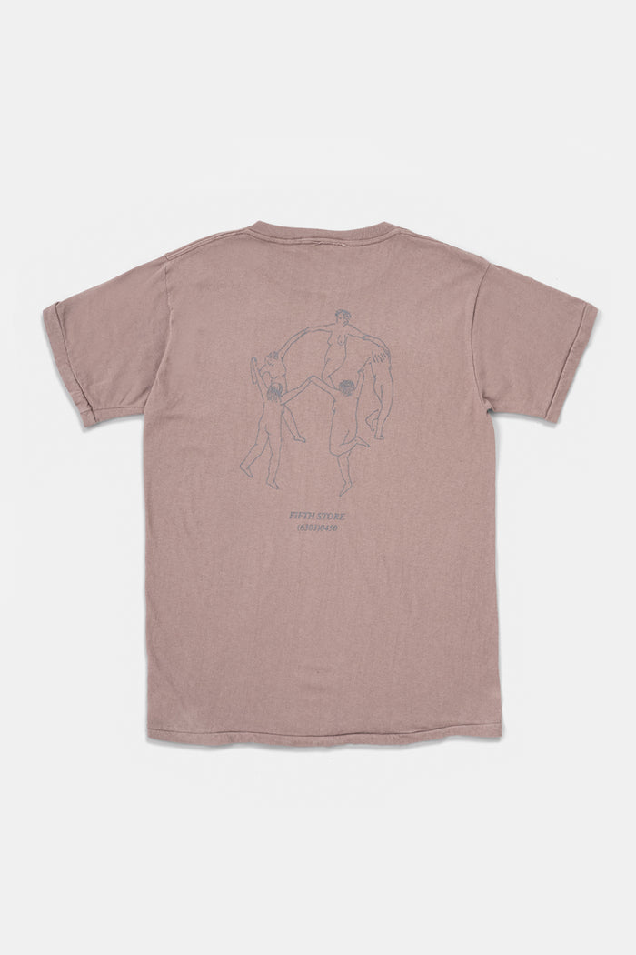 It costs nothing.... the imagination Tee / Mauve gray