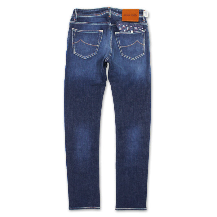 Jacob Cohen - J622 Comf Tan Badge Jeans in Mid Wash - Nigel Clare