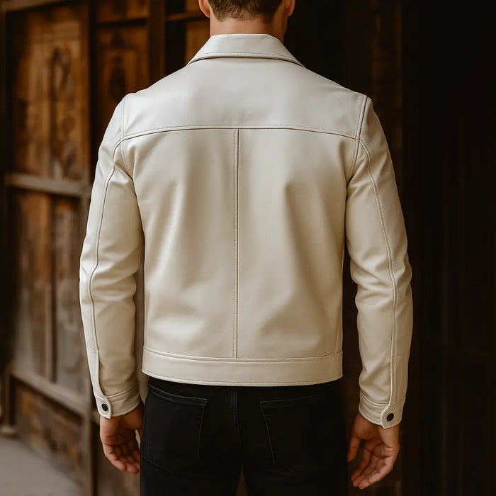 Javelin Jacket White - Nappa Leather