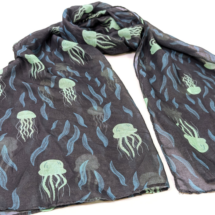 Jemima the Jellyfish Scarf (50x180cm) - Exclusive Design