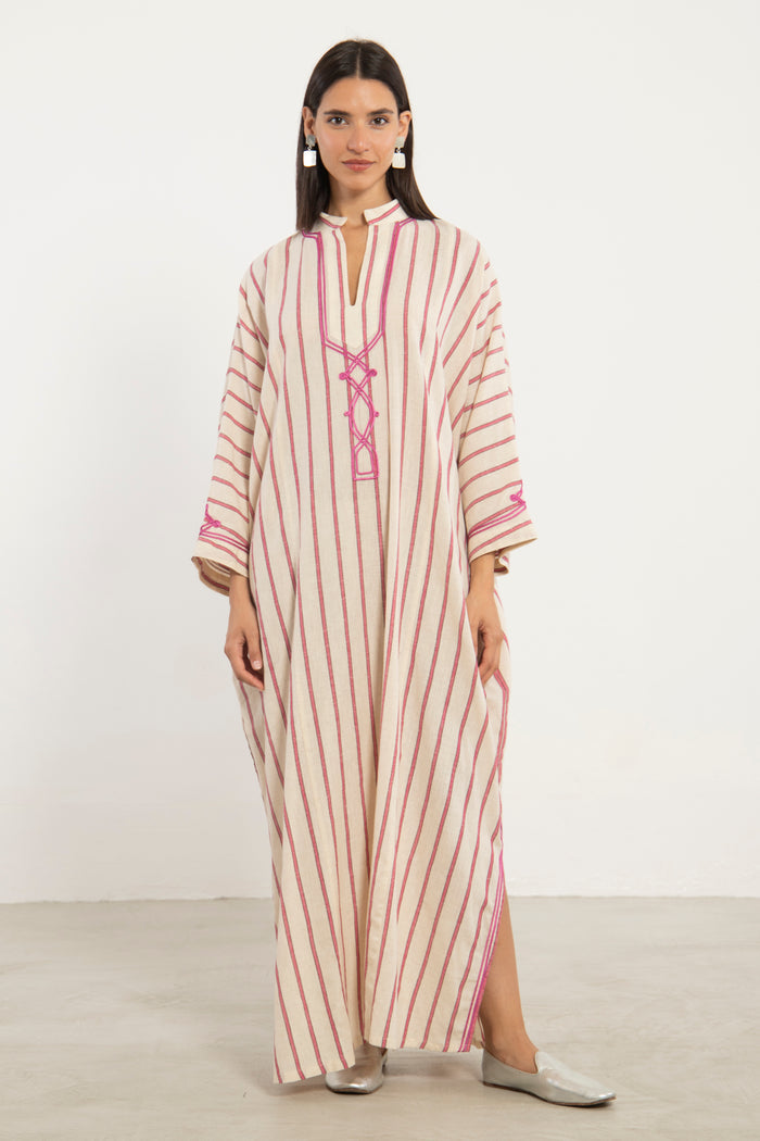 Jerusalem Cotton Pink Jellaba